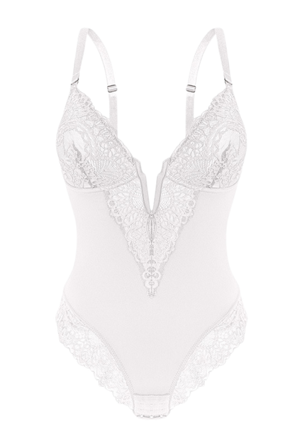 Deep-V Neck Bodysuit